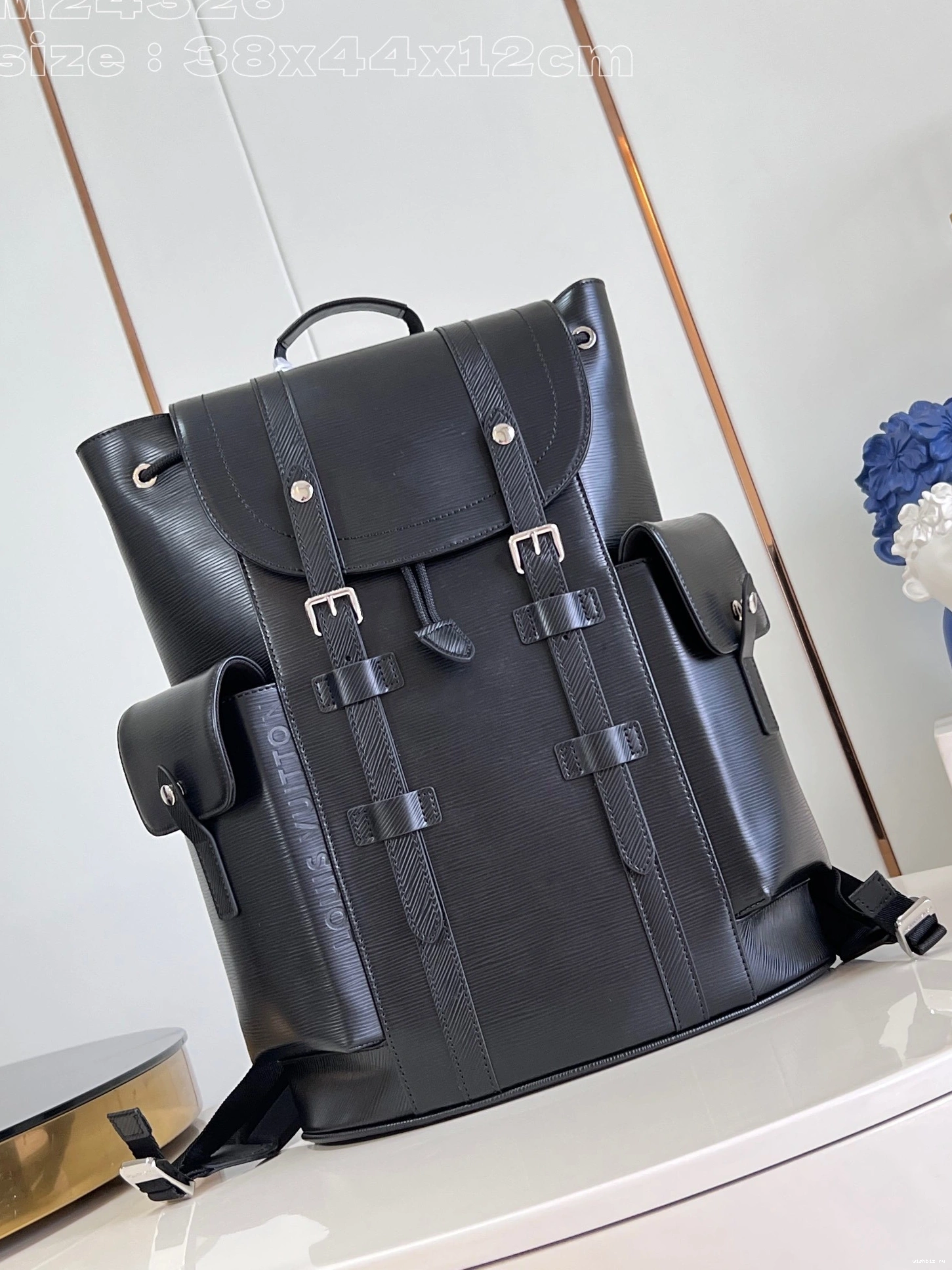 WIS Vuitton Backpack Christopher MM-38*44*12.5CM Louis 0212